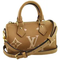 在飛比找momo購物網優惠-【Louis Vuitton 路易威登】奶茶色Monogra