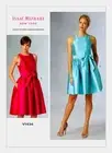 Vogue Sewing Pattern V1434 1434 Isaac Mizrahi Dress Pattern Waist Tie Size 14-22