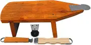 16inch Kitchen Fresh Coconut Scraper Hand Scraper Shredder Grinder Grater Hand Coconut Shredder graters for Kitchen Scraper Tool Meat Knife Coco Milk raw Stainless Steel Scraper Removal Young Coconut