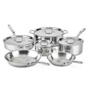 All-Clad D3 3-Ply Stainless Steel 10-Piece Cookware Set