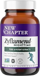 New Chapter Sleep Aid – Zyflamend Nighttime for Sleep Support with Turmeric + Valerian Root + Lemon Balm + Holy Basil – 60 ct Vegetarian Capsules