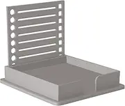 Desk Sticky Note Holder - Compact Sticky Pad Dispenser, Stencil Organizer | Sticky Note Storage for Work, Study, Den, Home Desk, Refillable Note Keeper for Quick Access & Organization