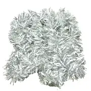 Ashland Silver and White Tinsel Garland Christmas Decoration 12 Foot