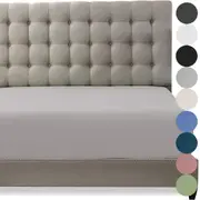 2000TC Ultra Soft Deep Fitted Sheet W/ Pillowcases Single/King Single/Double/Queen/King Bed
