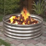 NEW 36" Portable Galvanized Steel Fire Ring Pit Metal Backyard Camping Cookout