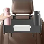 Car Headrest Organizer,Multifunctional Back Seat Cup Holder | Automotive Back Accessories, Tissue Box, Storage Rack with Hook for Drink Food Snack