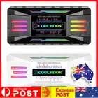 CoolMoon ARGB Controller Musical Rhythms 4 Pin PWM 5V 3 Pin Cooling Fan for PC