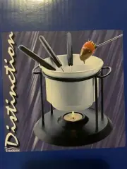 Trudeau 7 PC Fondue Set Chocolate Cheese Yummy New Open Box