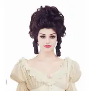 Short Wavy Brown Wig Big Bouffant Beehive Wigs for Women fits 70s 80s Costume or Halloween Vintage Cosplay Party