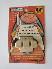 Vintage NOS Swing Away Wall Knife Sharpener Swing A Way