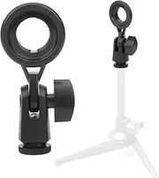 Microphone Shockproof Bracket, Portable180° Adjustment Microphone Holder with 5 8 to 3 8 Screws, Anti Vibration Mount Adapter Socket for Recording Studio