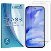 [2 Pack] Google Pixel 9a (6.3”) Tempered Glass Crystal Clear Premium 9H HD Screen Protector by MEZON – Case Friendly, Shock Absorption (Pixel 9a, 9H)
