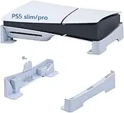 Mcbazel Horizontal Stand for PS5 Slim/PS5 Pro,Base Stand Accessories Compatible with PlayStation 5 Slim Disc & Digital Edition/PS5 Pro-White