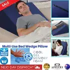 Bed Wedge Pillow with Cushion Memory Foam for Elevated Back, Neck & Leg Support