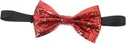 [LIFKOME] Red Bow Tie Leather Fabric Tuxedo Bowties Men Bowties Men Glitter Bowties Men