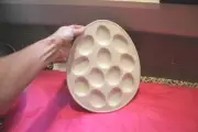 NEW CORDON BLEU White Deviled Egg Serving Dish, Holds 12 eggs