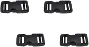 Pro Quick Side Release Buckles 1" Wide 4 Pack Dual Adjustable No Sewing Clips Snaps Heavy Duty Plastic Replacement for Nylon Strap Boat Cover Backpack Nylon Webbing Belt