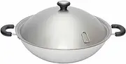 Meyer Centennial Stainless Steel 36cm Covered Wok, Induction Compatible, Dishwasher Safe