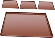 KOCKSHION 4pcs Food Grade Silicone Mat for Food Dehydrator Oven Reusable Baking Tray Versatile Kitchen Supplies