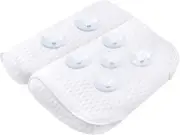 BOOC Bath Pillow, Spa Pillow with 4D Air Mesh Technology and 7 Suction Cups