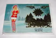 2015 Benchwarmer JULIANNA PRADA Holiday #84 Gold Foil Variant/24 PLAYBOY Brazil