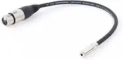 ROBAUN XLR Female to 1/8 Female Adapter Microphone Cable, Balanced Mini-Jack, 3.5mm Stereo to XLR Female Transforming Cord Converter(Black,15M)