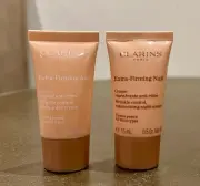 Set Of 2 Clarins Extra-Firming Wrinkle Control Day And Night Cream .5oz Sealed