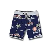 [Volcom] Boys' Isle Hoppa Scallop Boardshort (Big Boys & Little Sizes)
