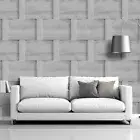 Harrow Woven Wood Panels Clever Shading 3D Effect Debona Wallpaper Grey 6739