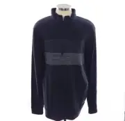 Travis Mathew Book Club Black Gray Long Sleeve Quarter Zip Pullover Mens XXL