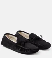 [The Row] The Row Lucca calf hair moccasins AU 5 black