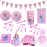 Sofia The First Princess Birthday Party Supplies Banner Balloons Tablecloth Kits