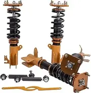 Coilover Lowering Kit Adjustable Height Coilovers Suspension Spring Coil Shock Absorber Spring ，Compatible With Mazda Protege 5 1999-03 2.0L