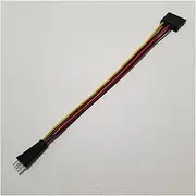 4Pin FDD Floppy Male to 15Pin SATA Female Adapter Converter Hard Drive Power Cable 20cm