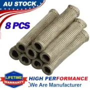 8Pcs 2500° Titanium Spark Plug Wire Boots Thermal Insulator Sleeve FOR Car Truck (for: Honda)