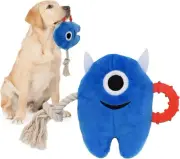 Dog Squeaky Chew Stuffed Plush Tug Of War Rope Monster Toys