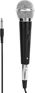 Professional Wired Dynamic Microphone for KTV Performance, Moving Coil Mic, Unidirectional Directivity, Effective Pickup Distance of 60cm, Black (Black)