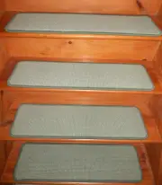 14 Step 9" x 32" + Landing 27'' x 31'' Stair Treads Wool Woven Tufted CARPET