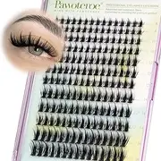 Pawotence Manga Clusters Lashes Anime Individual Eyelashes 180pcs Eyelash Clusters 8-16mm Spiky lashes individual cluster False Eyelashes