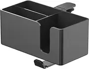 Folpus 4 in 1 Desk Cup Holder Phone Pen Storage Box Hook Versatile Desktop Organizer Rotating Headphone for Water Bottle Coffee Mug, Black