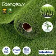 2Mx20M Synthetic Turf Artificial Grass Fake Lawn 27mm Flooring Plastic Plant Mat