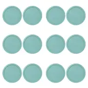 Pyrex 7402-PC 7-Cup Turquoise Plastic Food Storage Replacement Lid, 12 Pack; B3
