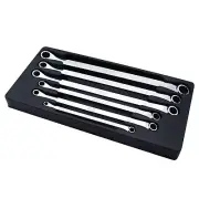 SP Tools SP10236 Double Ring Long Spanner Set - 15° Offset 6 Piece Metric