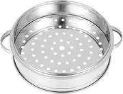 ELAYARD Stainless Steel Steamer Basket Multi Functional Kitchen Tool for Even Heating Quick Draining for Cooking Rice Eggs Seafood and More Compact Design