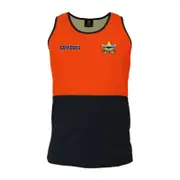 North QLD Queensland Cowboys NRL Hi Vis Work Singlet Shirt Orange