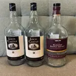 已清洗空酒瓶（附蓋）/釀梅酒、裝飾、插花用/COSTCO WHISKY/ 家樂福WHISKY