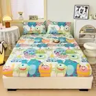 Mike Wazowski & Sulley Bed Decor Fitted Sheet Set Single/Double/Queen/King Size