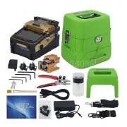 Ai-8C Optical Fiber Fusion Splicer w/ 3-In-1 Fiber Holder Quad-Core Chip CPU