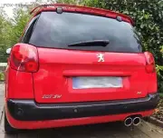 Stainless Steel Racing - System Peugeot 207 Sw RC Estate 2x100mm Round Curled