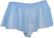 [Tuimiyisou] Mens Sissy Lingerie Outfits Ruffled Sissy Skirt, Soft Breathable Sexy Sissy Lingerie for Men, Elastic Sissy Outfits for Men, Fashion Mens Skirt Thongs for Valentine's Day, Wedding, Honeymoon Blue